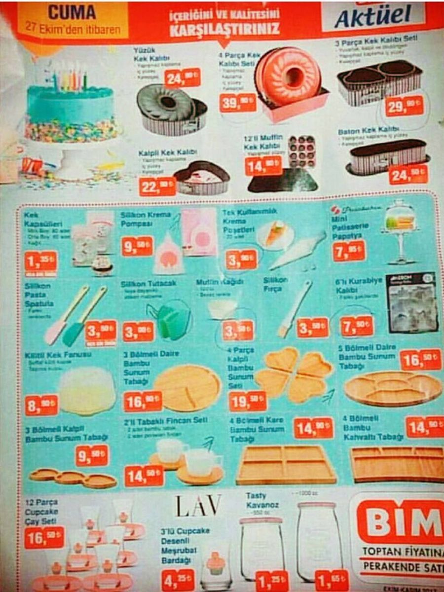 BİM 27 Ekim 2017 İndirimli Ürün broşürü yayınlandı | BİM indirimli ürünler